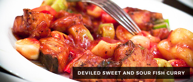 DEVILED SWEET AND SOUR FISH CURRY