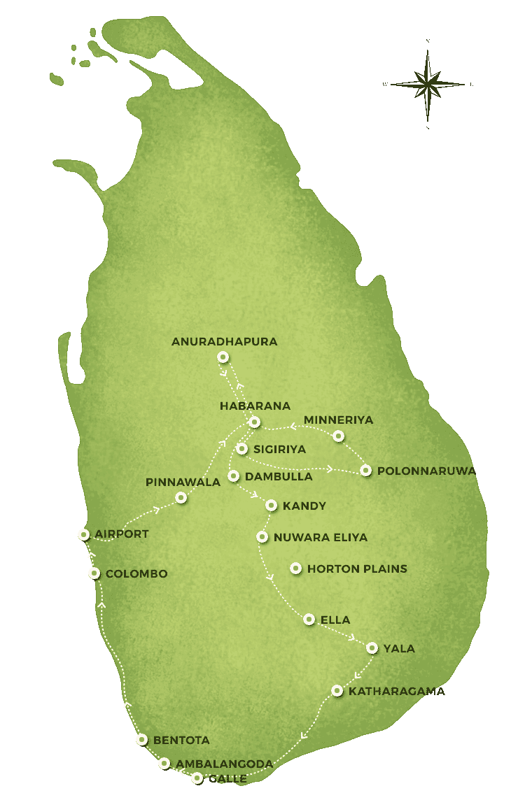 Sri lanka map